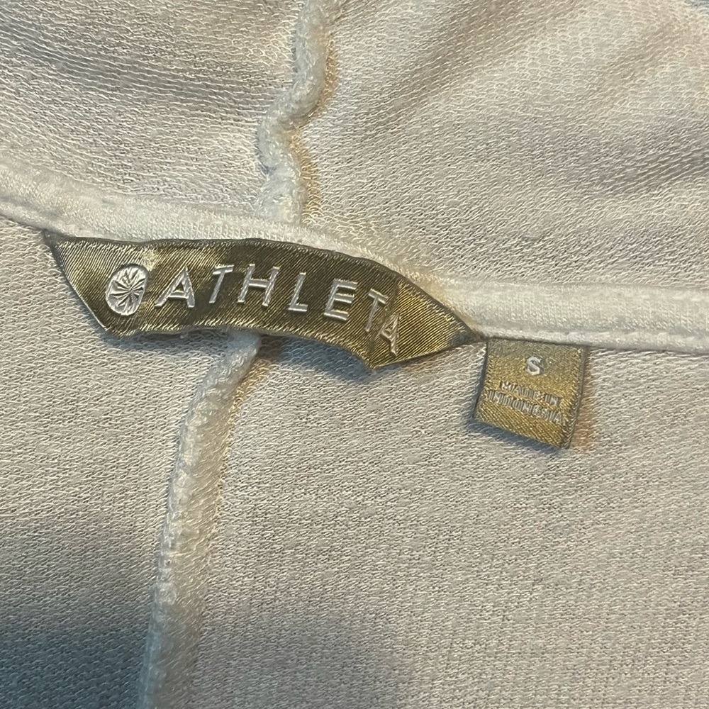 Athleta Nirvana Pranayama Hooded Wrap Cardigan‎ - White - Size Small - Picture 3 of 5